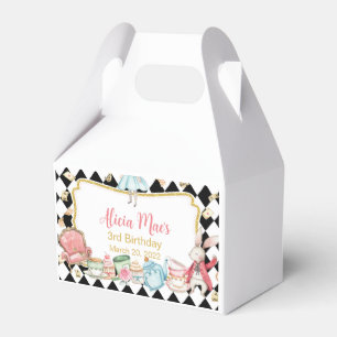 Alice Adventure In Wonderland Favor Box Gable Box