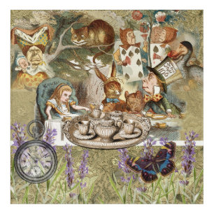 Alice Adventures Classic Wonderland Tea Party Acrylic Print