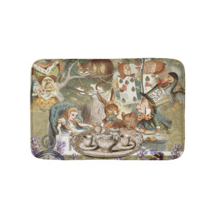 Alice Adventures Classic Wonderland Tea Party Bath Mat