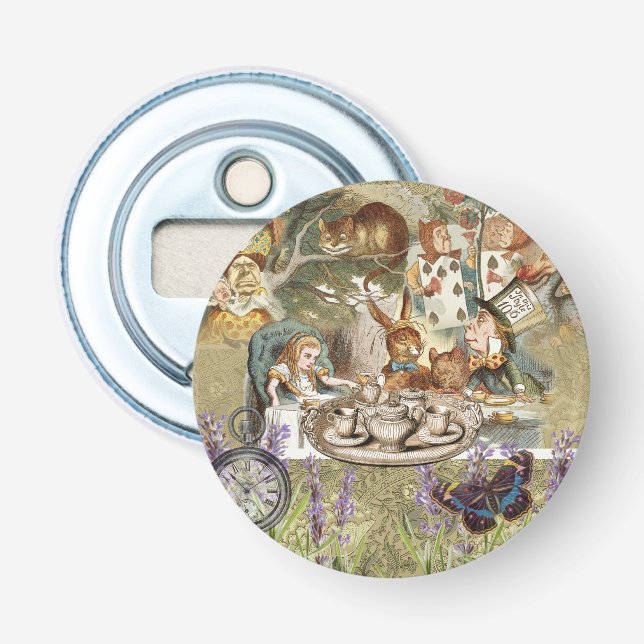 Alice Adventures Classic Wonderland Tea Party Bottle Opener (Front)