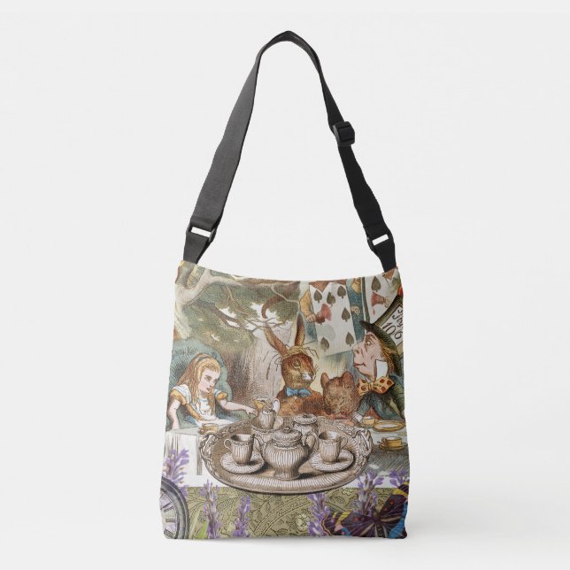 Alice Adventures Classic Wonderland Tea Party Crossbody Bag (Front)