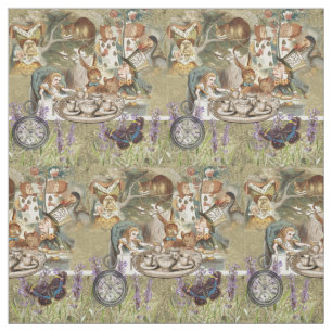 Alice Adventures Classic Wonderland Tea Party Fabric