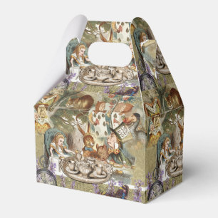 Alice Adventures Classic Wonderland Tea Party Favor Boxes