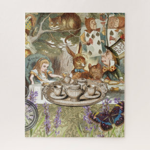 Alice Adventures Classic Wonderland Tea Party Jigsaw Puzzle