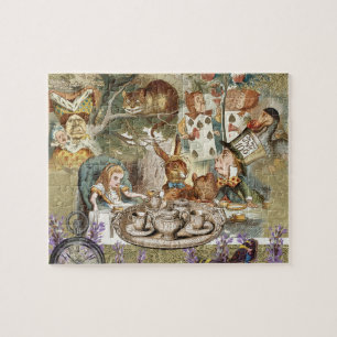 Alice Adventures Classic Wonderland Tea Party Jigsaw Puzzle