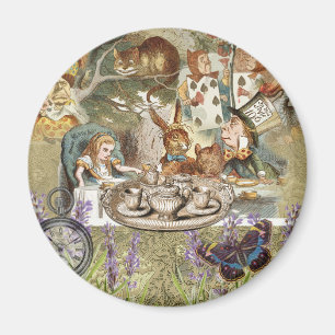 Alice Adventures Classic Wonderland Tea Party Magnet
