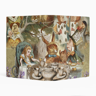 Alice Adventures Classic Wonderland Tea Party Mini Binder