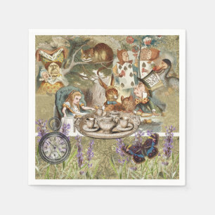 Alice Adventures Classic Wonderland Tea Party Napkins