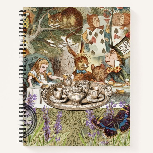 Alice Adventures Classic Wonderland Tea Party Notebook (Front)