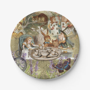 Alice Adventures Classic Wonderland Tea Party Paper Plates