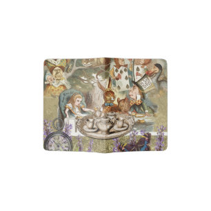 Alice Adventures Classic Wonderland Tea Party Passport Holder