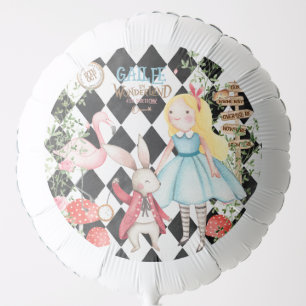 Alice Adventures in Woderland Birthday Tea Party Balloon