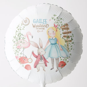 Alice Adventures in Woderland Birthday Tea Party Balloon