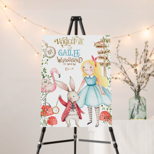 Alice Adventures in Woderland Birthday Tea Party Foam Board