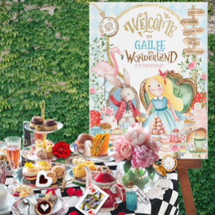 Alice Adventures in Woderland Birthday Tea Party Foam Board