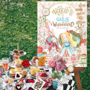Alice Adventures in Woderland Birthday Tea Party Foam Board