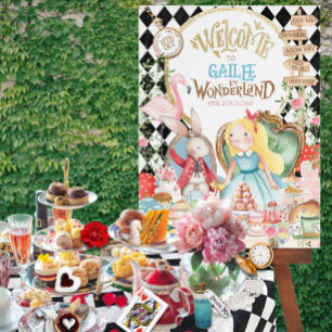 Alice Adventures in Woderland Birthday Tea Party Foam Board