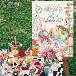 Alice Adventures in Woderland Birthday Tea Party Foam Board