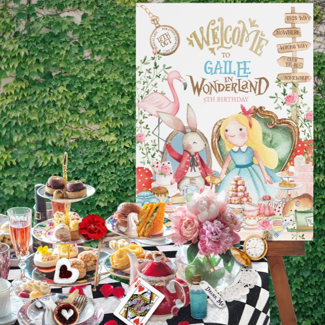 Alice Adventures in Woderland Birthday Tea Party Foam Board (Creator Uploaded)
