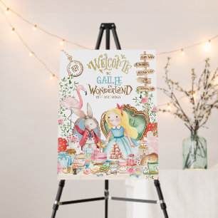 Alice Adventures in Woderland Birthday Tea Party Foam Board