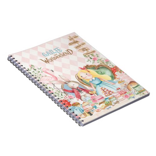 Alice Adventures in Woderland Birthday Tea Party Notebook