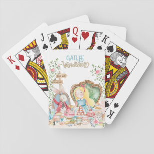 Alice Adventures in Woderland Birthday Tea Party Playing Cards