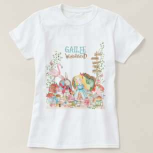 Alice Adventures in Woderland Birthday Tea Party T-Shirt