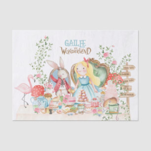 Alice Adventures in Woderland Birthday Tea Party Tissue Paper