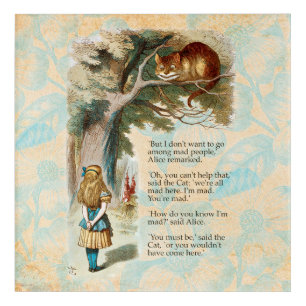Alice Adventures in Wonderland Cheshire Cat Acrylic Print