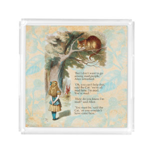 Alice Adventures in Wonderland Cheshire Cat Acrylic Tray