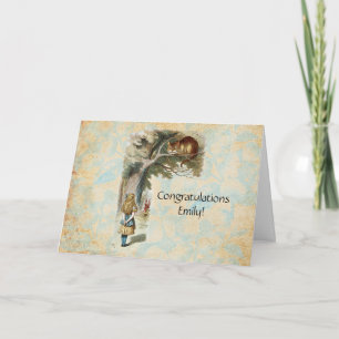 Alice Adventures in Wonderland Cheshire Cat Card