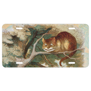 Alice Adventures in Wonderland Cheshire Cat License Plate