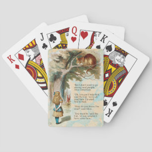 Alice Adventures in Wonderland Cheshire Cat Poker Cards