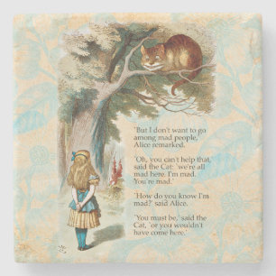 Alice Adventures in Wonderland Cheshire Cat Stone Coaster
