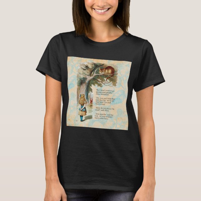 Alice Adventures in Wonderland Cheshire Cat T-Shirt (Front)