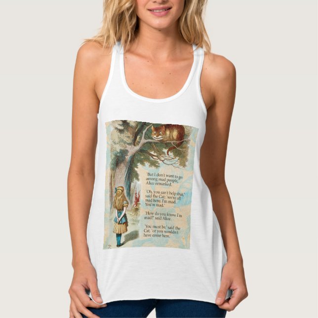 Alice Adventures in Wonderland Cheshire Cat Tank Top (Front)