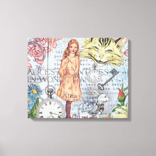 Alice Adventures in Wonderland Classic Rackham Canvas Print (Front)