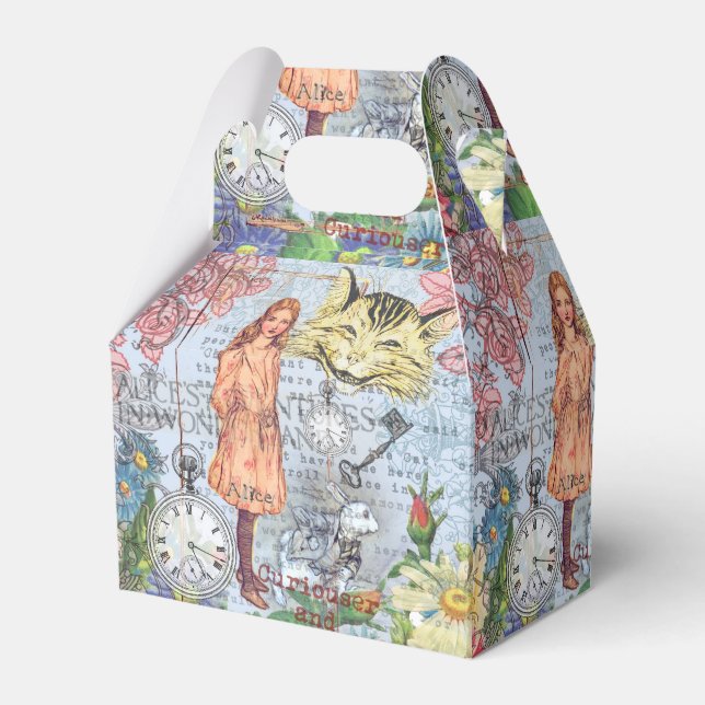 Alice Adventures in Wonderland Classic Rackham Favor Boxes (Front Side)