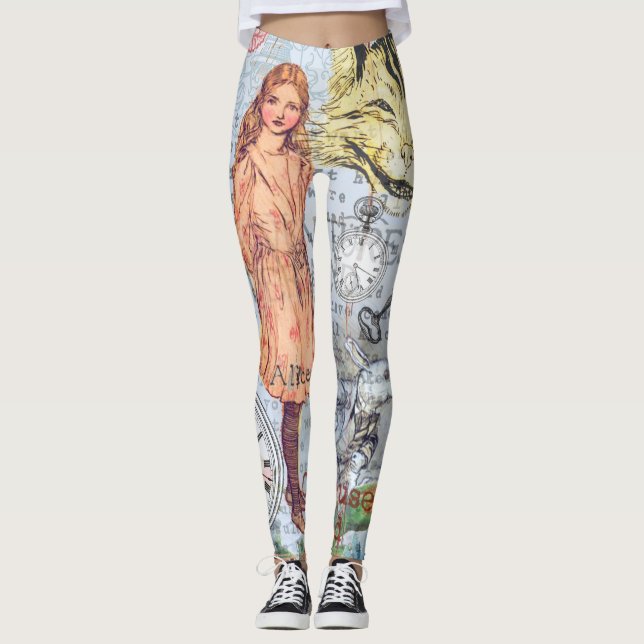 Alice Adventures in Wonderland Classic Rackham Leggings (Front)