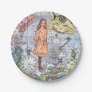 Alice Adventures in Wonderland Classic Rackham Paper Plates
