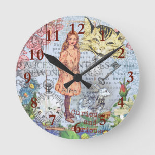 Alice Adventures in Wonderland Classic Rackham Round Clock