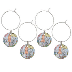 Alice Adventures in Wonderland Classic Rackham Wine Glass Charm