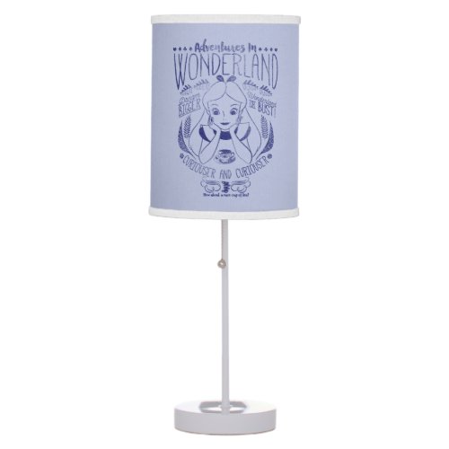 Alice  Adventures In Wonderland Table Lamp