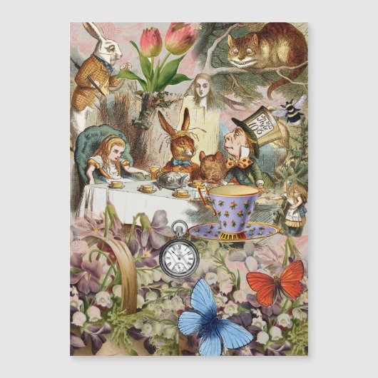 Alice Adventures in Wonderland Tea Party Art (Front)