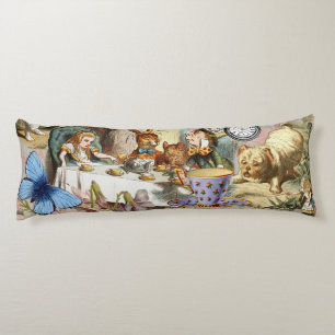 Alice Adventures in Wonderland Tea Party Art Body Pillow