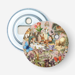 Alice Adventures in Wonderland Tea Party Art Bottle Opener