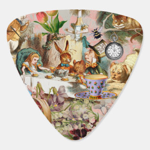 Alice Adventures in Wonderland Tea Party Art Guitar Pick