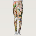Alice Adventures in Wonderland Tea Party Art Leggings<br><div class="desc">Step into the whimsical chaos of the Mad Tea Party with this enchanting design, featuring classic illustrations directly from Lewis Carroll's beloved 1800s book, "The Nursery Alice." This vibrant collage brings together iconic characters: Alice, the Mad Hatter, and the White Rabbit, who are central to the chaotic tea gathering, surrounded...</div>