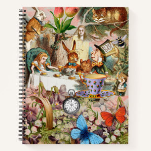 Alice Adventures in Wonderland Tea Party Art Notebook