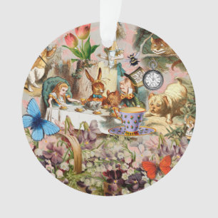 Alice Adventures in Wonderland Tea Party Art Ornament